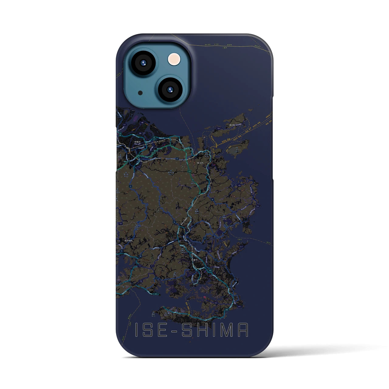 【伊勢志摩(三重県)】地図柄iPhoneケース(バックカバータイプ)