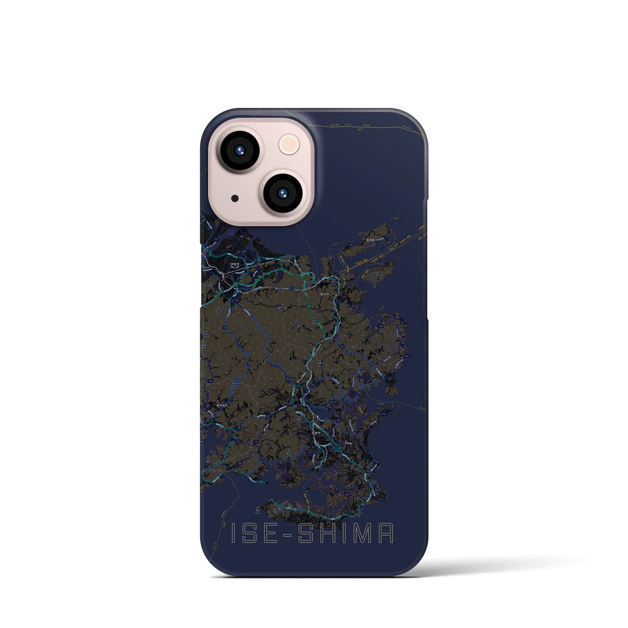 【伊勢志摩(三重県)】地図柄iPhoneケース(バックカバータイプ)