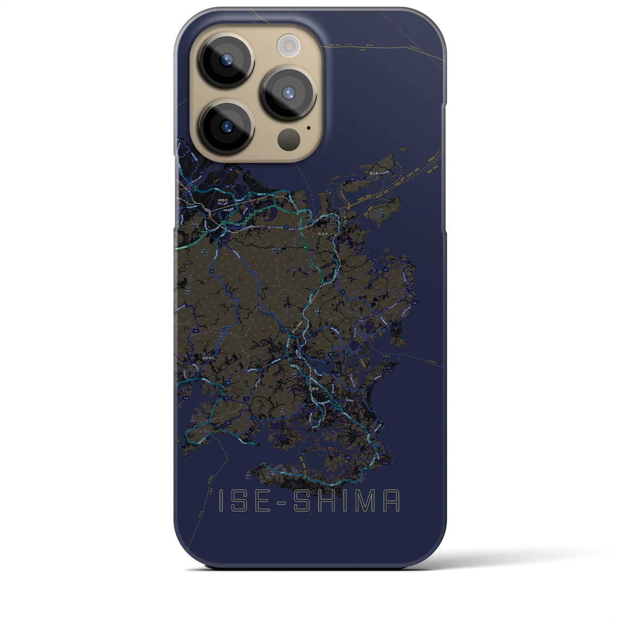 【伊勢志摩(三重県)】地図柄iPhoneケース(バックカバータイプ)