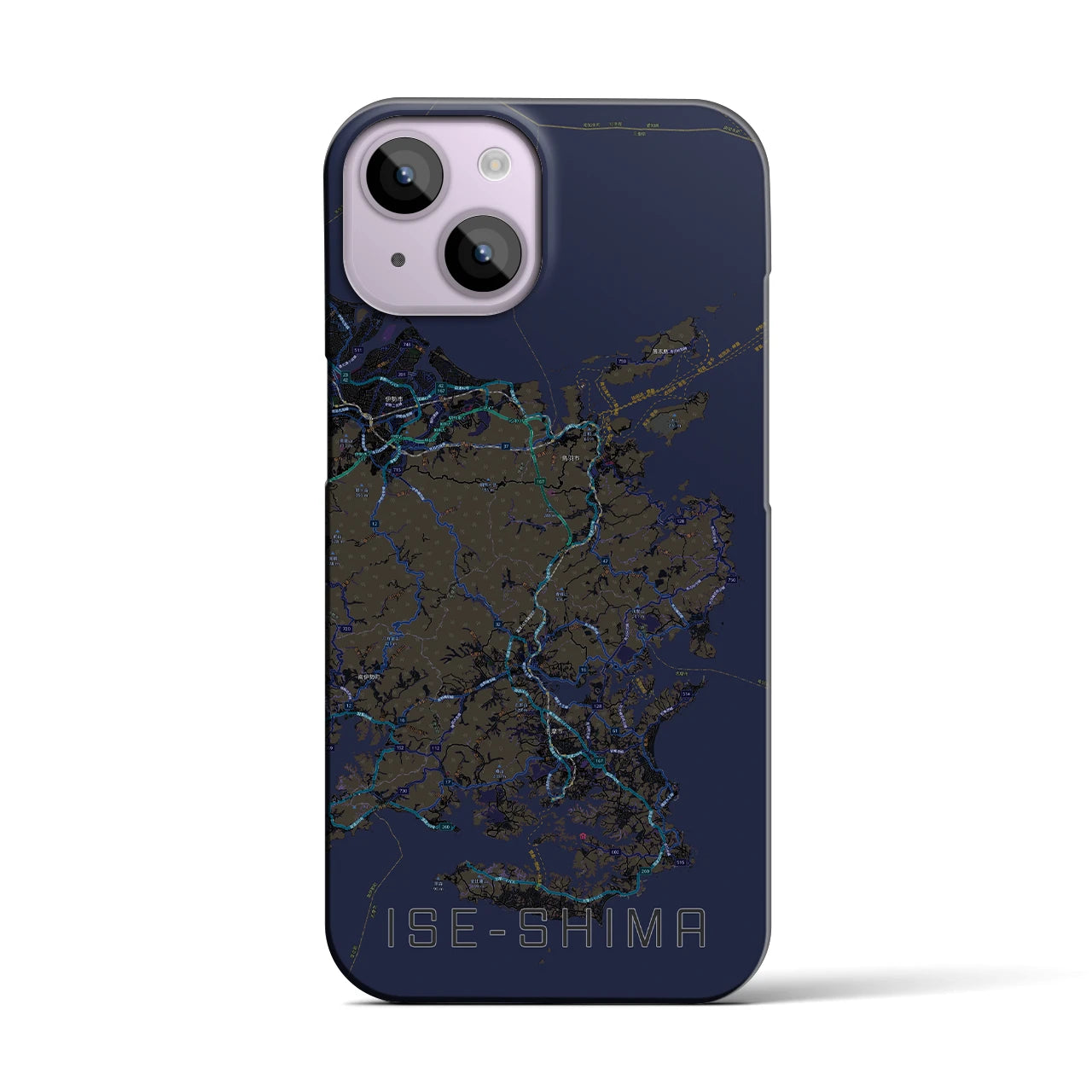 【伊勢志摩(三重県)】地図柄iPhoneケース(バックカバータイプ)