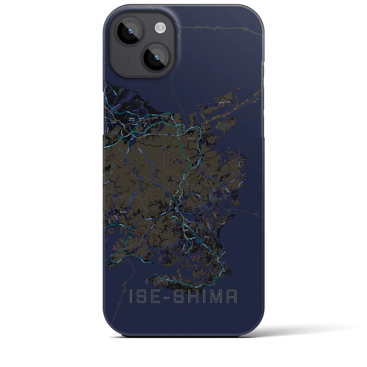 【伊勢志摩(三重県)】地図柄iPhoneケース(バックカバータイプ)