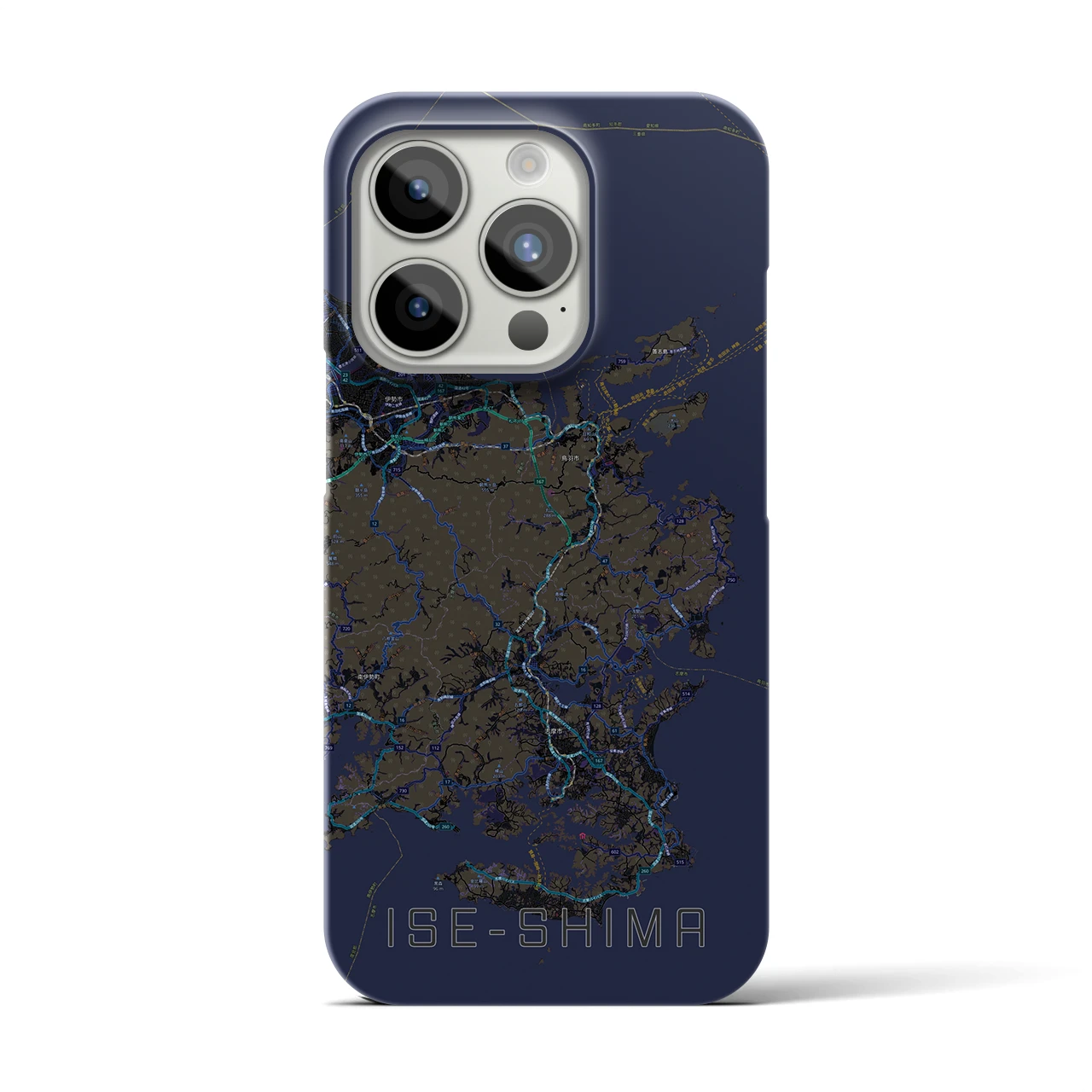 【伊勢志摩(三重県)】地図柄iPhoneケース(バックカバータイプ)