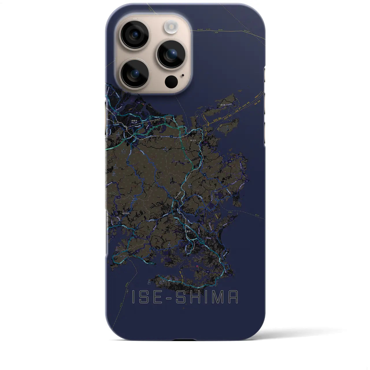 【伊勢志摩(三重県)】地図柄iPhoneケース(バックカバータイプ)
