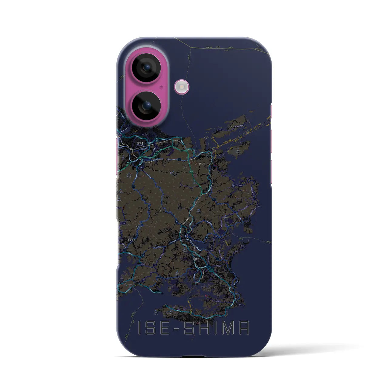 【伊勢志摩(三重県)】地図柄iPhoneケース(バックカバータイプ)