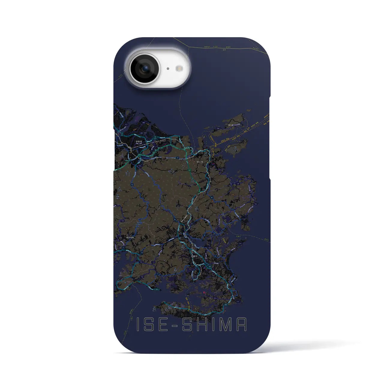 【伊勢志摩(三重県)】地図柄iPhoneケース(バックカバータイプ)