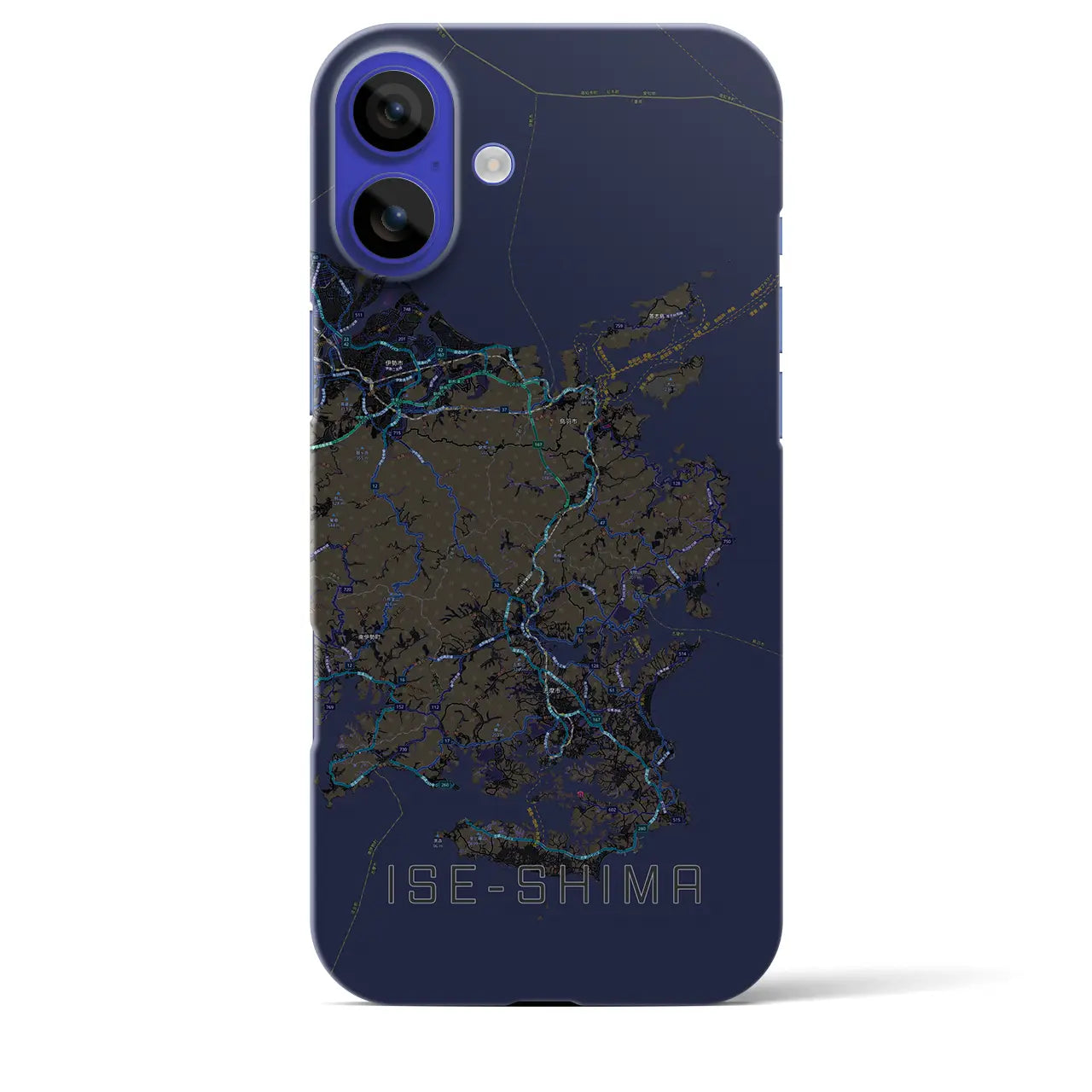 【伊勢志摩(三重県)】地図柄iPhoneケース(バックカバータイプ)