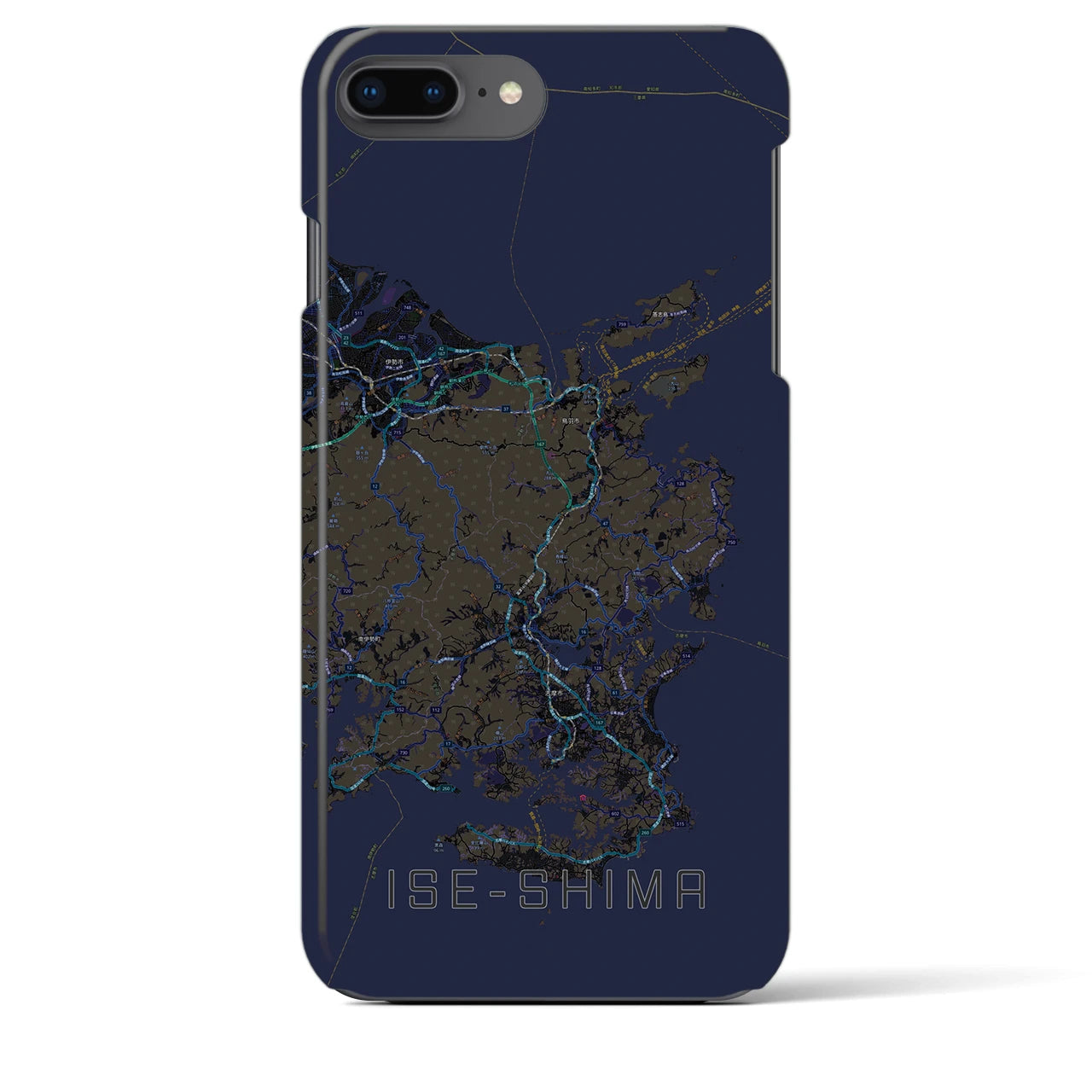 【伊勢志摩(三重県)】地図柄iPhoneケース(バックカバータイプ)