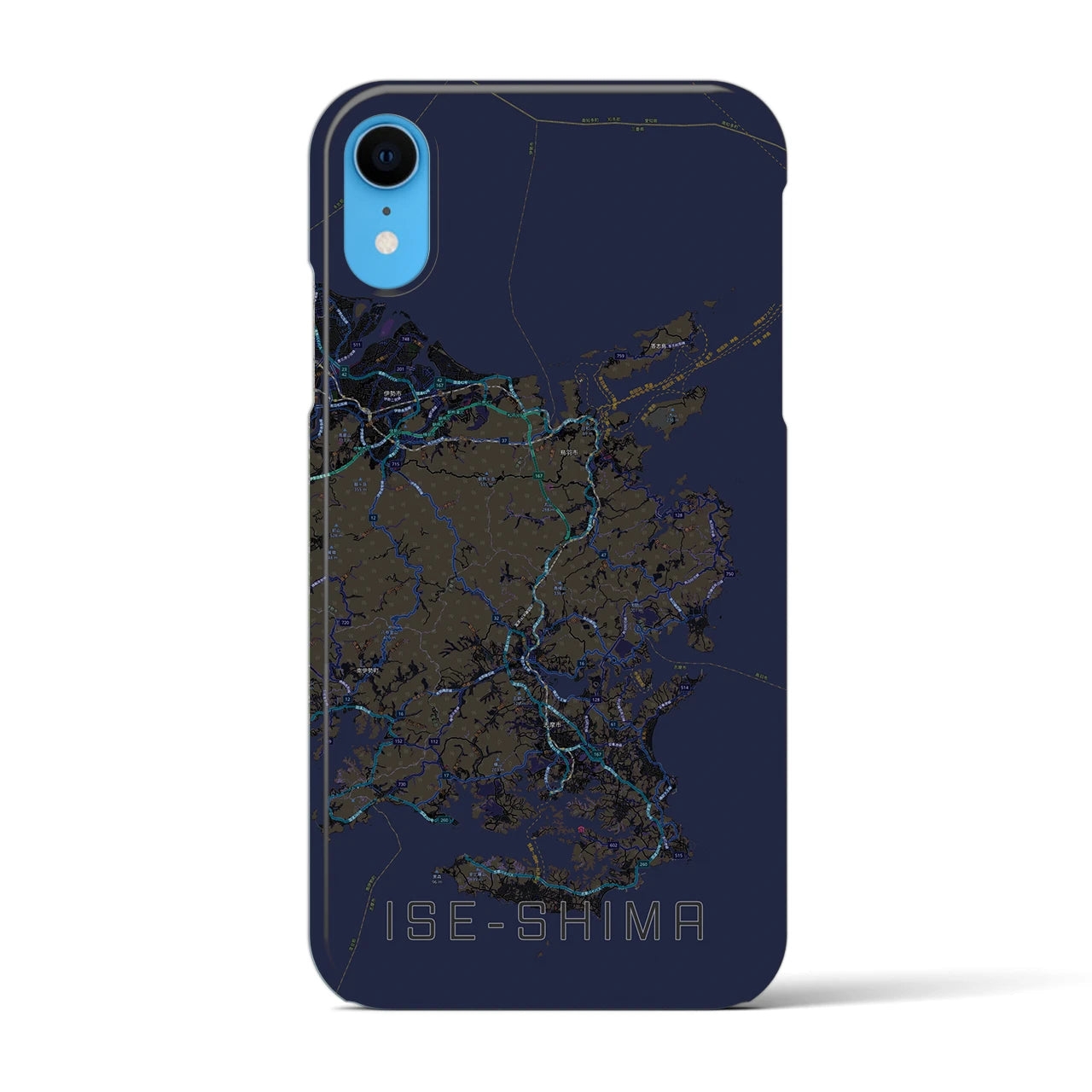 【伊勢志摩(三重県)】地図柄iPhoneケース(バックカバータイプ)