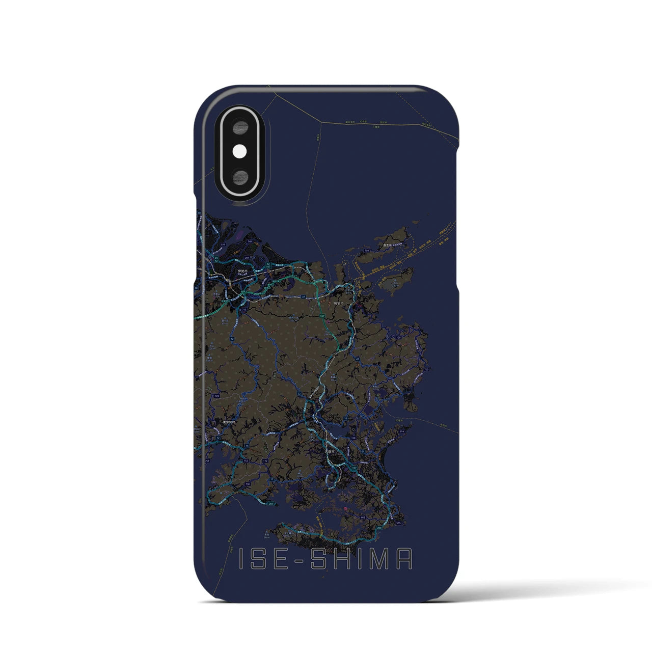 【伊勢志摩(三重県)】地図柄iPhoneケース(バックカバータイプ)