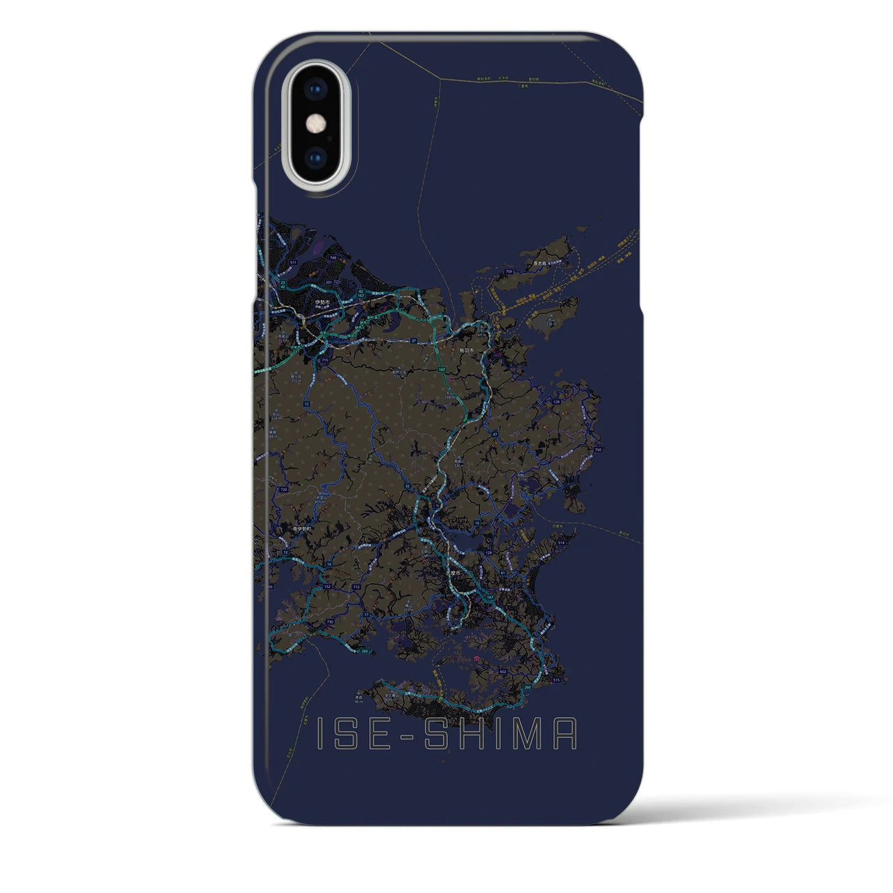 【伊勢志摩(三重県)】地図柄iPhoneケース(バックカバータイプ)