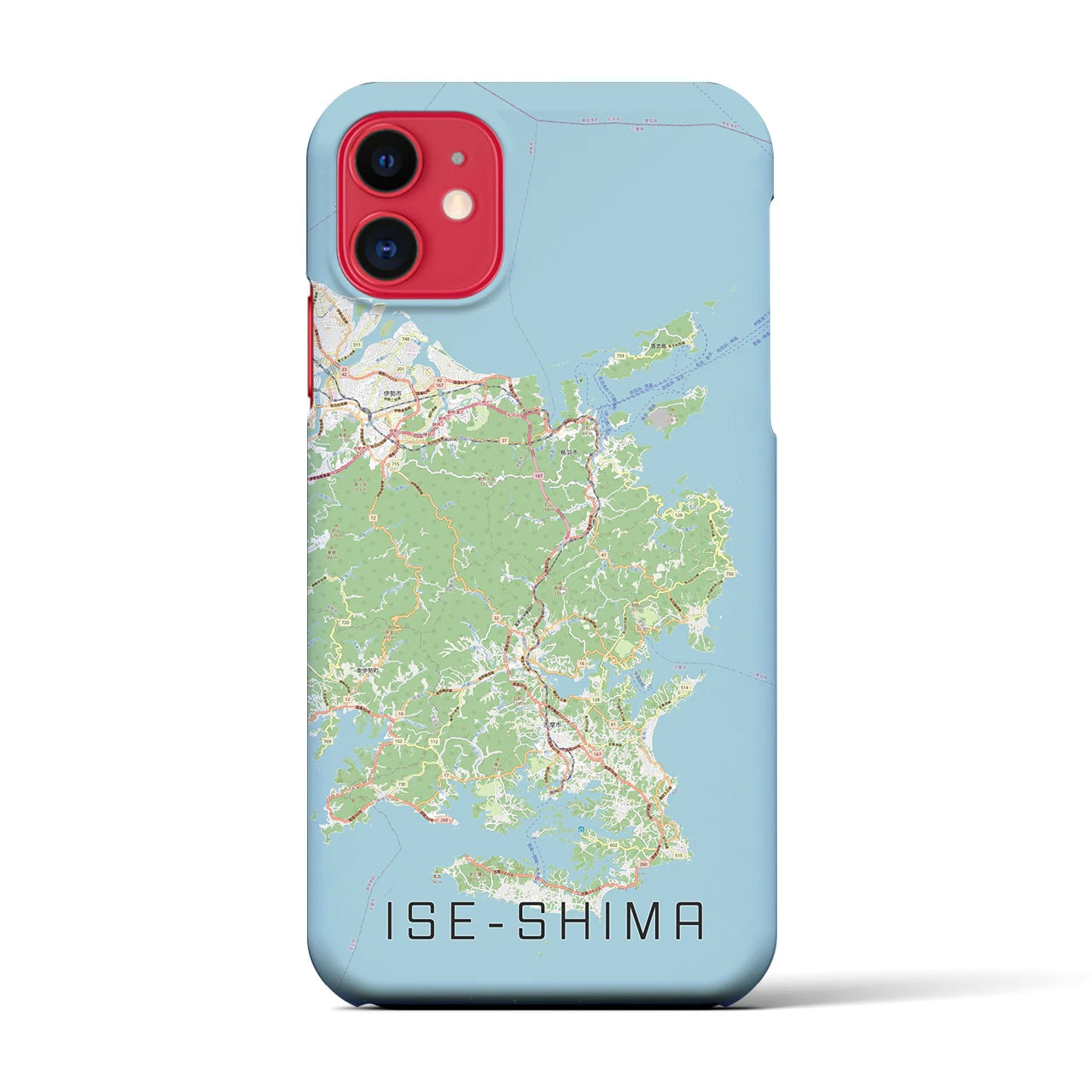 【伊勢志摩(三重県)】地図柄iPhoneケース(バックカバータイプ)