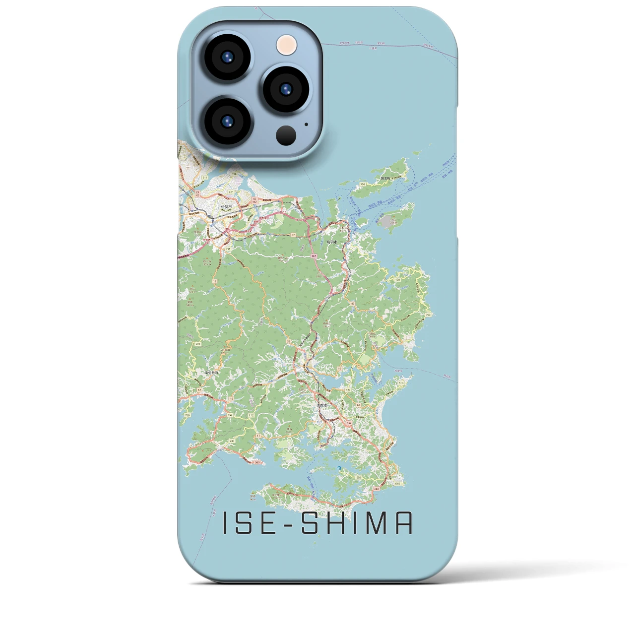 【伊勢志摩(三重県)】地図柄iPhoneケース(バックカバータイプ)