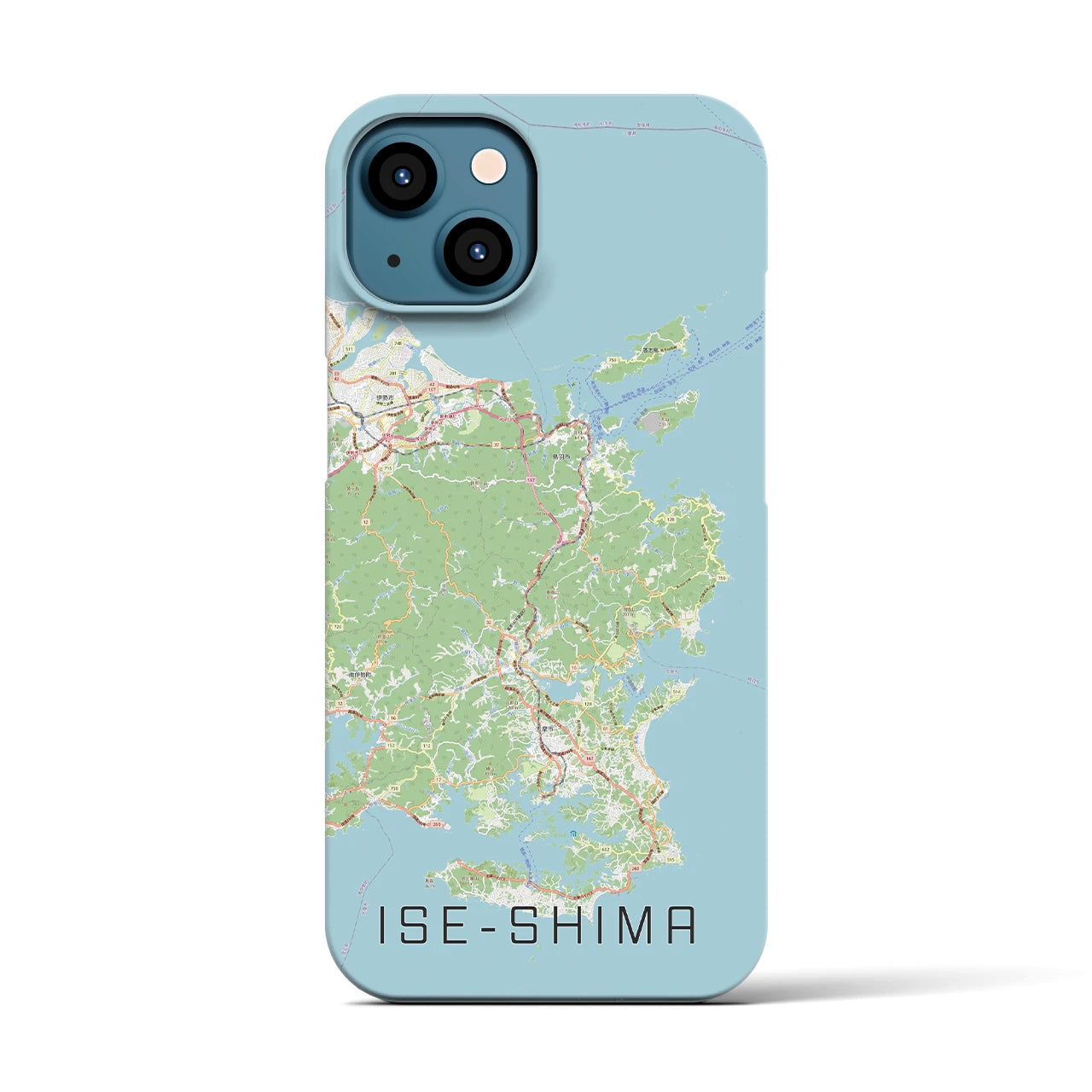 【伊勢志摩(三重県)】地図柄iPhoneケース(バックカバータイプ)