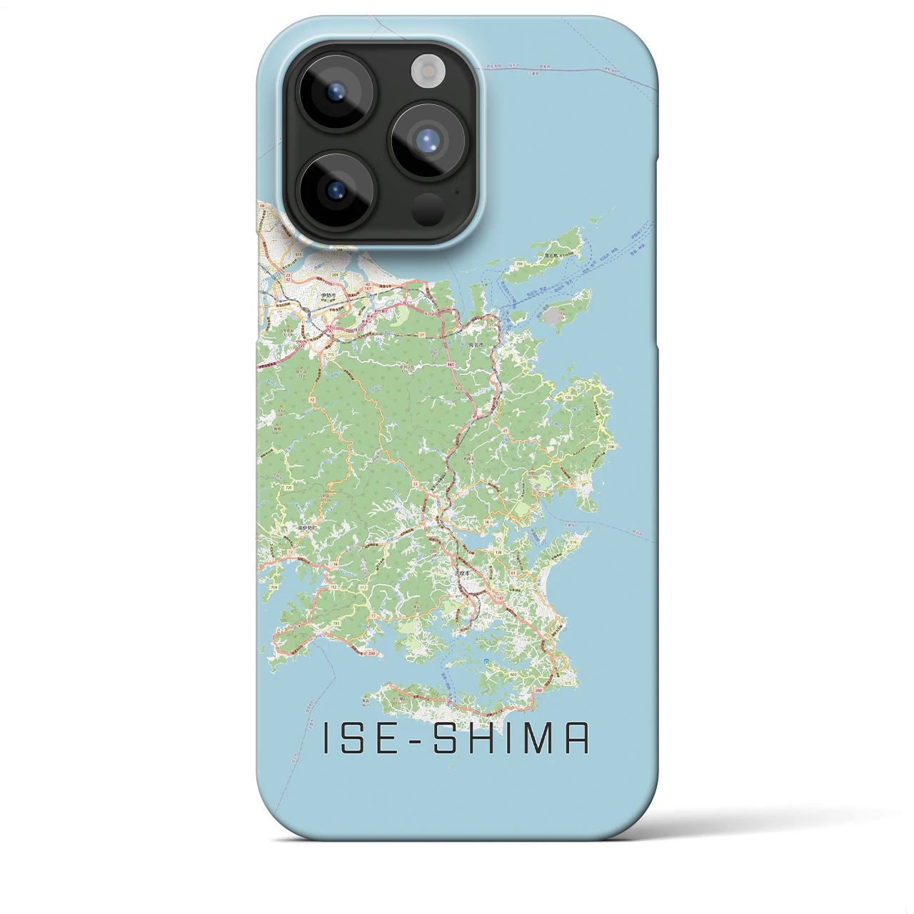 【伊勢志摩(三重県)】地図柄iPhoneケース(バックカバータイプ)