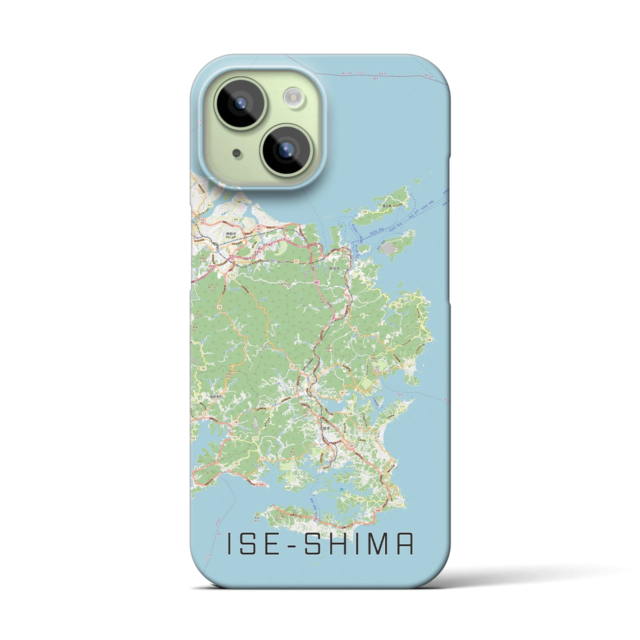 【伊勢志摩(三重県)】地図柄iPhoneケース(バックカバータイプ)