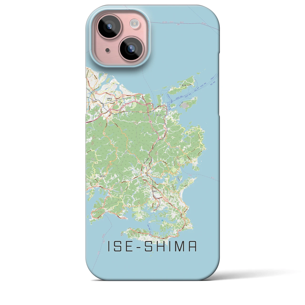 【伊勢志摩(三重県)】地図柄iPhoneケース(バックカバータイプ)