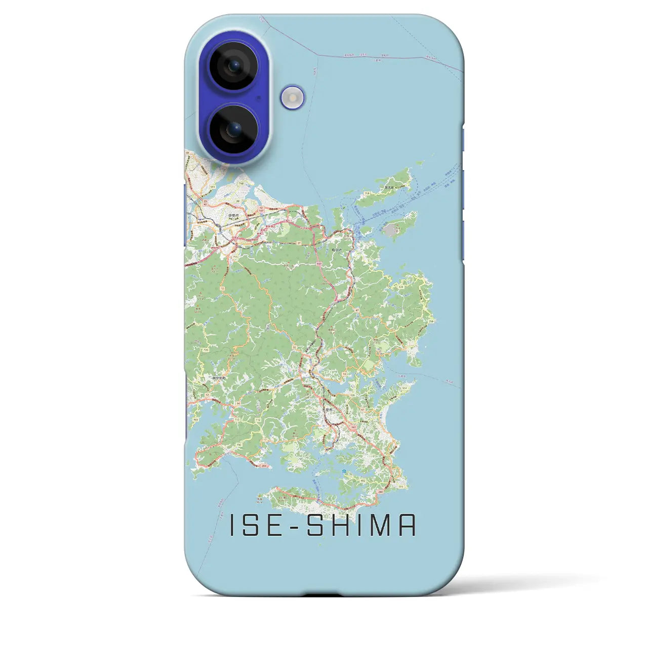 【伊勢志摩(三重県)】地図柄iPhoneケース(バックカバータイプ)ナチュラル・iPhone 16 Pro Max 用