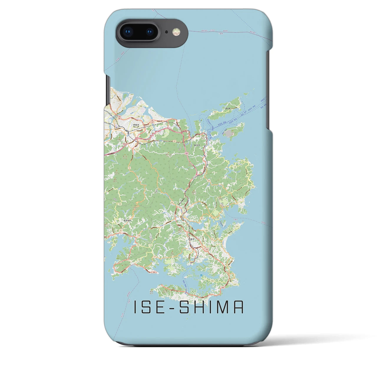 【伊勢志摩(三重県)】地図柄iPhoneケース(バックカバータイプ)