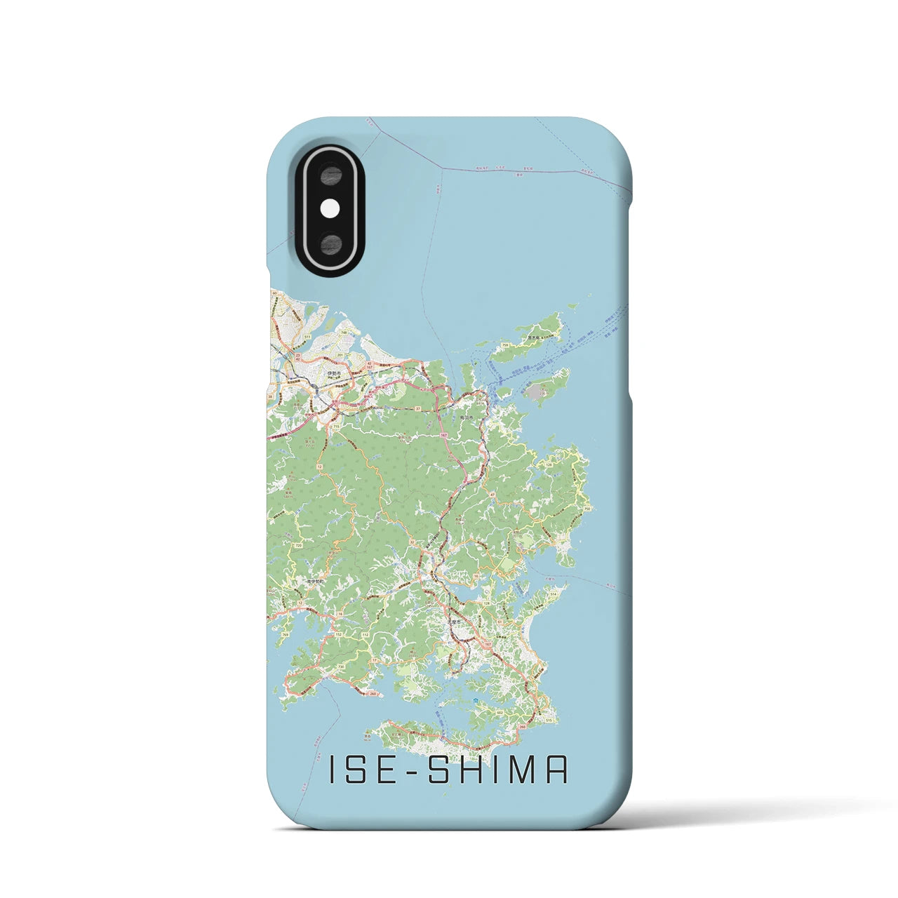 【伊勢志摩(三重県)】地図柄iPhoneケース(バックカバータイプ)