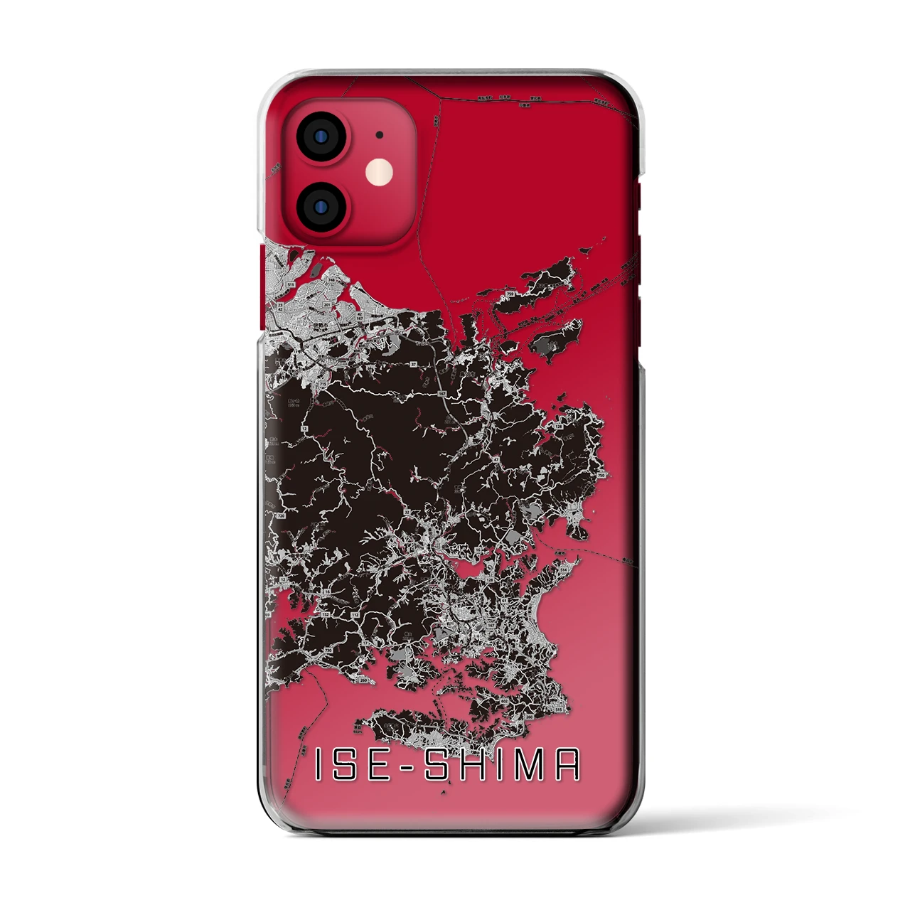 【伊勢志摩(三重県)】地図柄iPhoneケース(クリアタイプ)