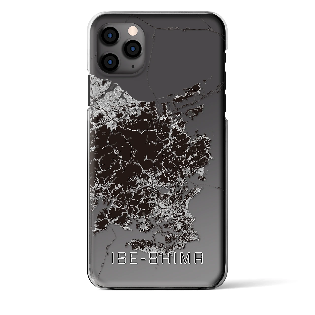 【伊勢志摩(三重県)】地図柄iPhoneケース(クリアタイプ)