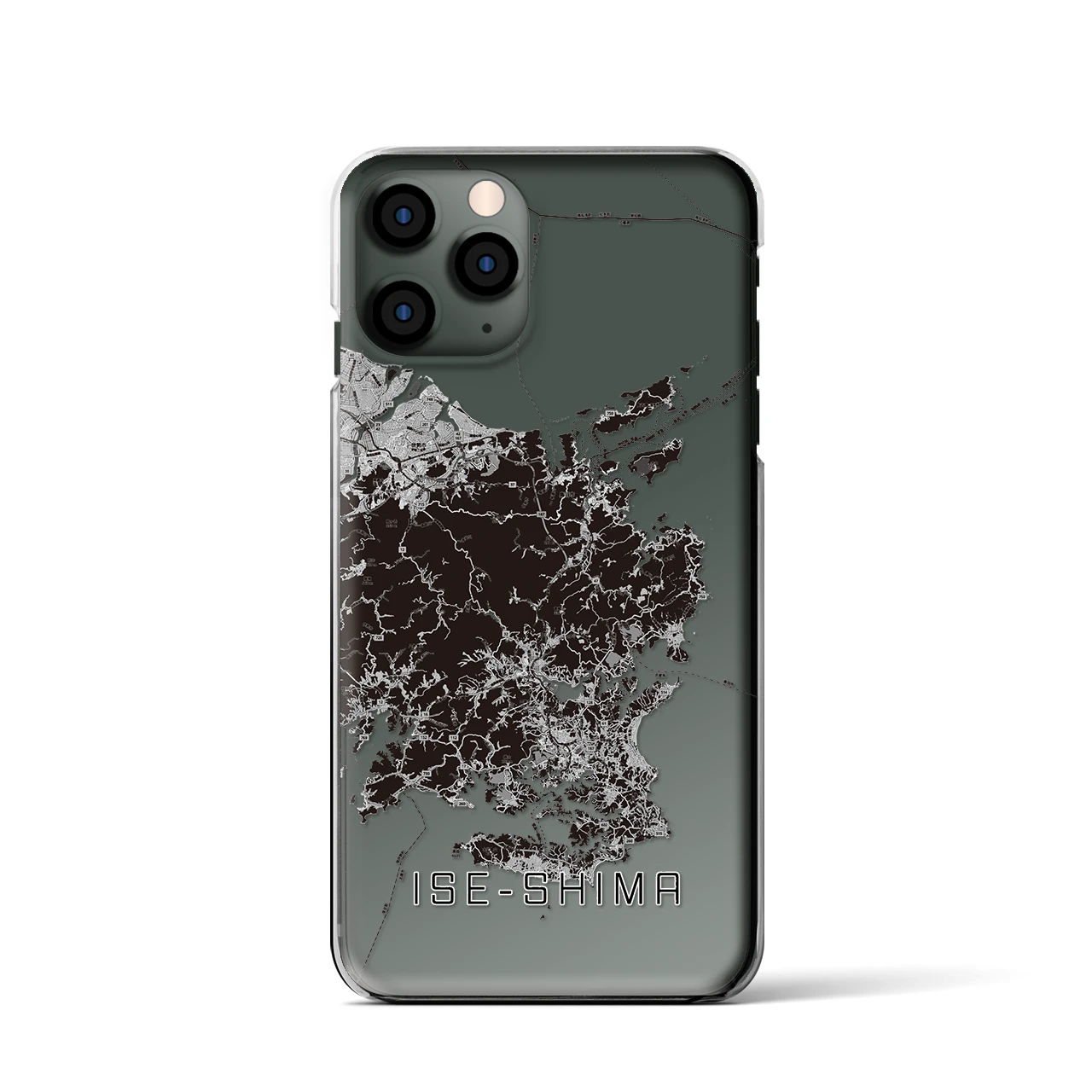 【伊勢志摩(三重県)】地図柄iPhoneケース(クリアタイプ)