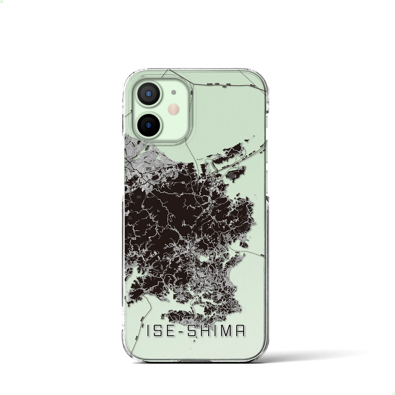【伊勢志摩(三重県)】地図柄iPhoneケース(クリアタイプ)