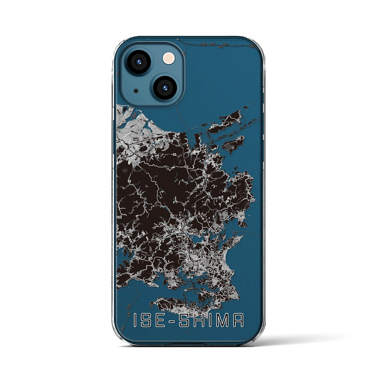 【伊勢志摩(三重県)】地図柄iPhoneケース(クリアタイプ)