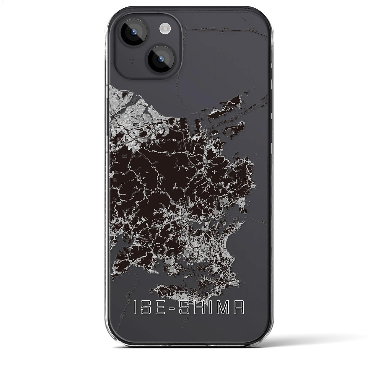 【伊勢志摩(三重県)】地図柄iPhoneケース(クリアタイプ)