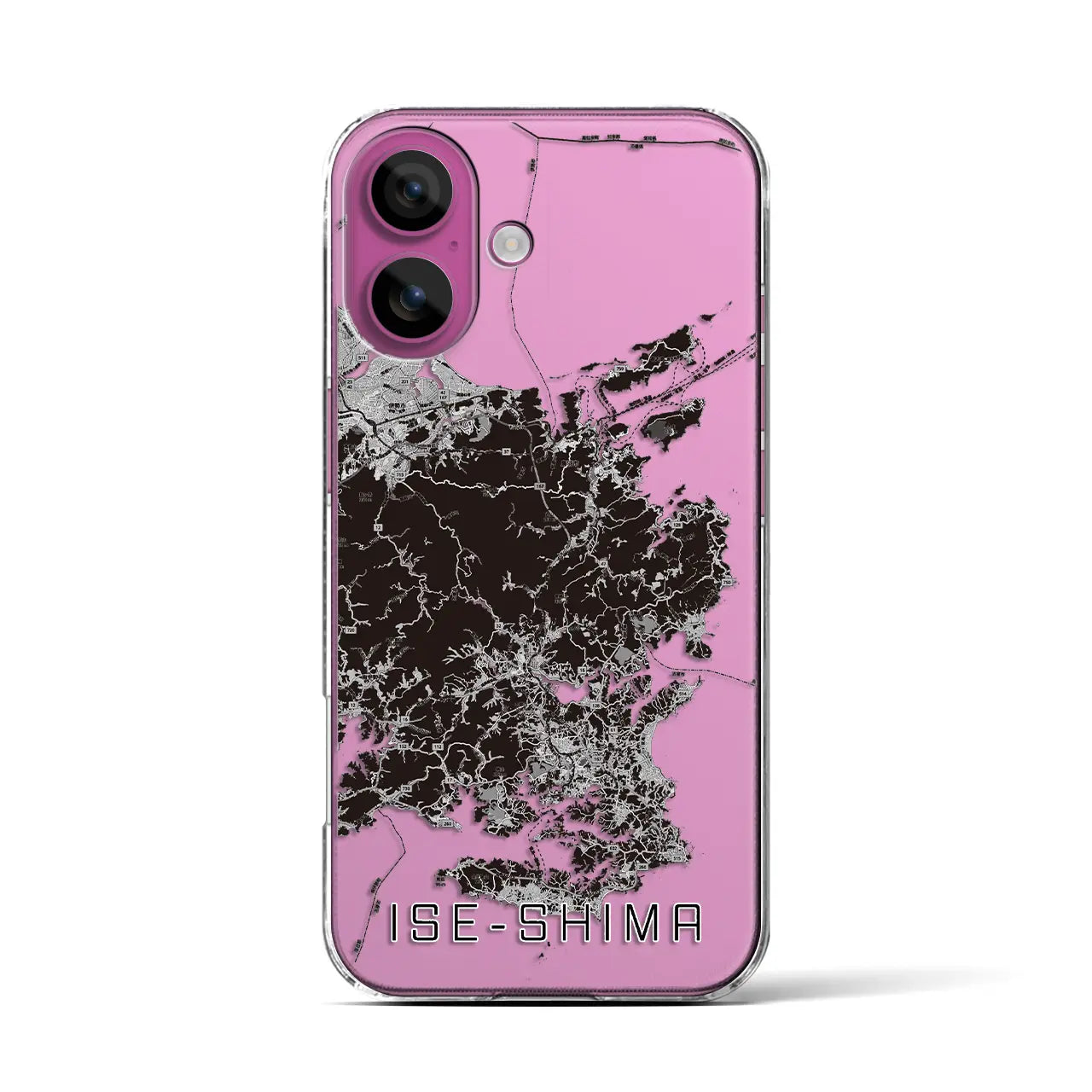 【伊勢志摩(三重県)】地図柄iPhoneケース(クリアタイプ)