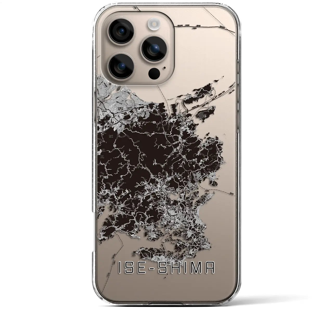 【伊勢志摩(三重県)】地図柄iPhoneケース(クリアタイプ)
