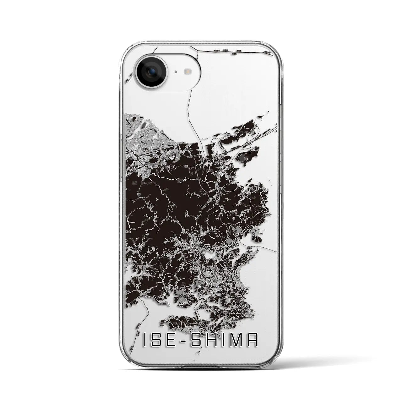 【伊勢志摩(三重県)】地図柄iPhoneケース(クリアタイプ)