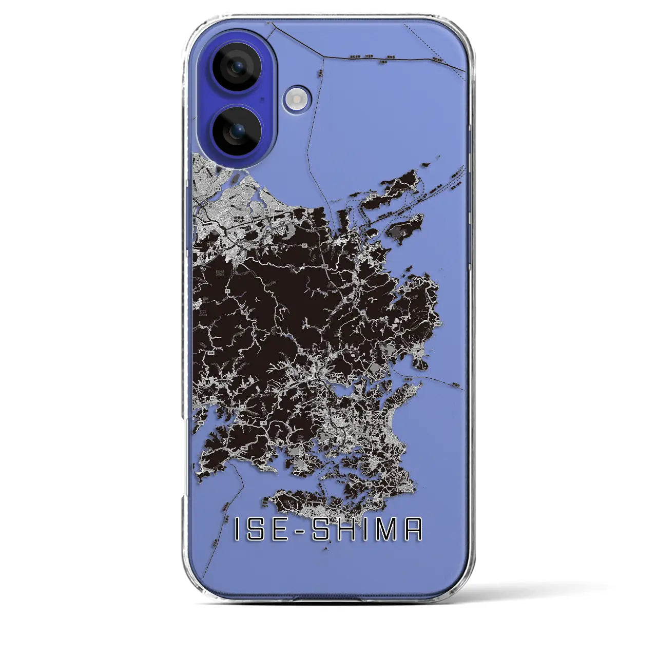 【伊勢志摩(三重県)】地図柄iPhoneケース(クリアタイプ)