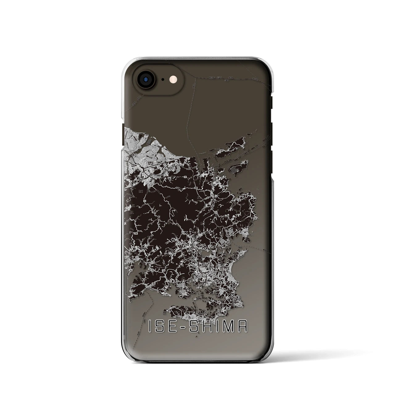 【伊勢志摩(三重県)】地図柄iPhoneケース(クリアタイプ)