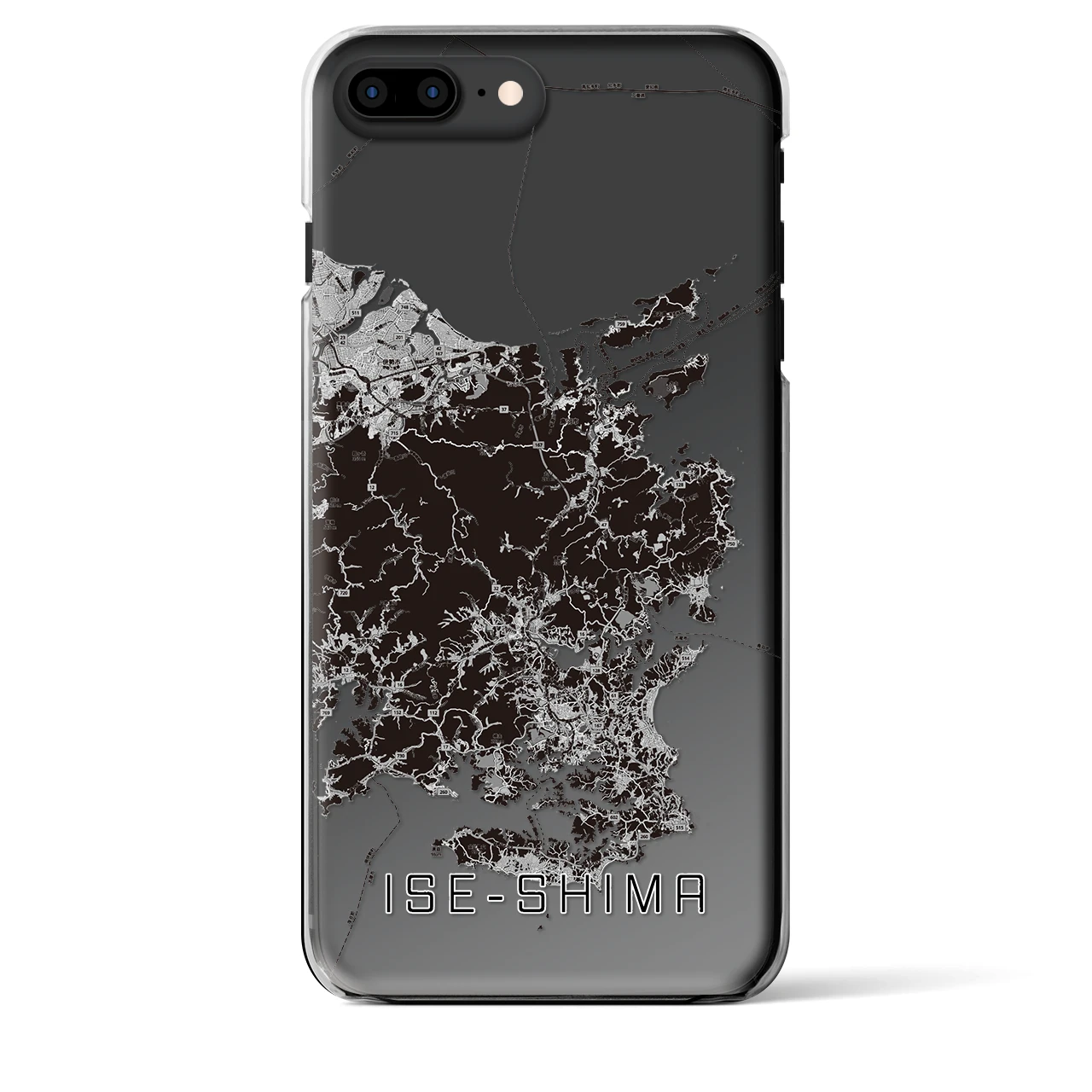 【伊勢志摩(三重県)】地図柄iPhoneケース(クリアタイプ)