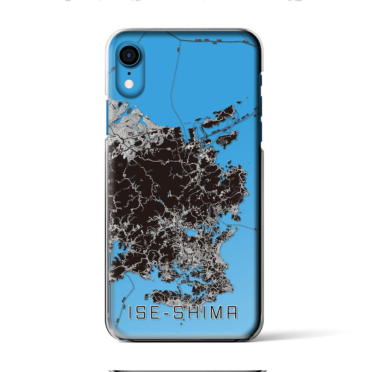 【伊勢志摩(三重県)】地図柄iPhoneケース(クリアタイプ)