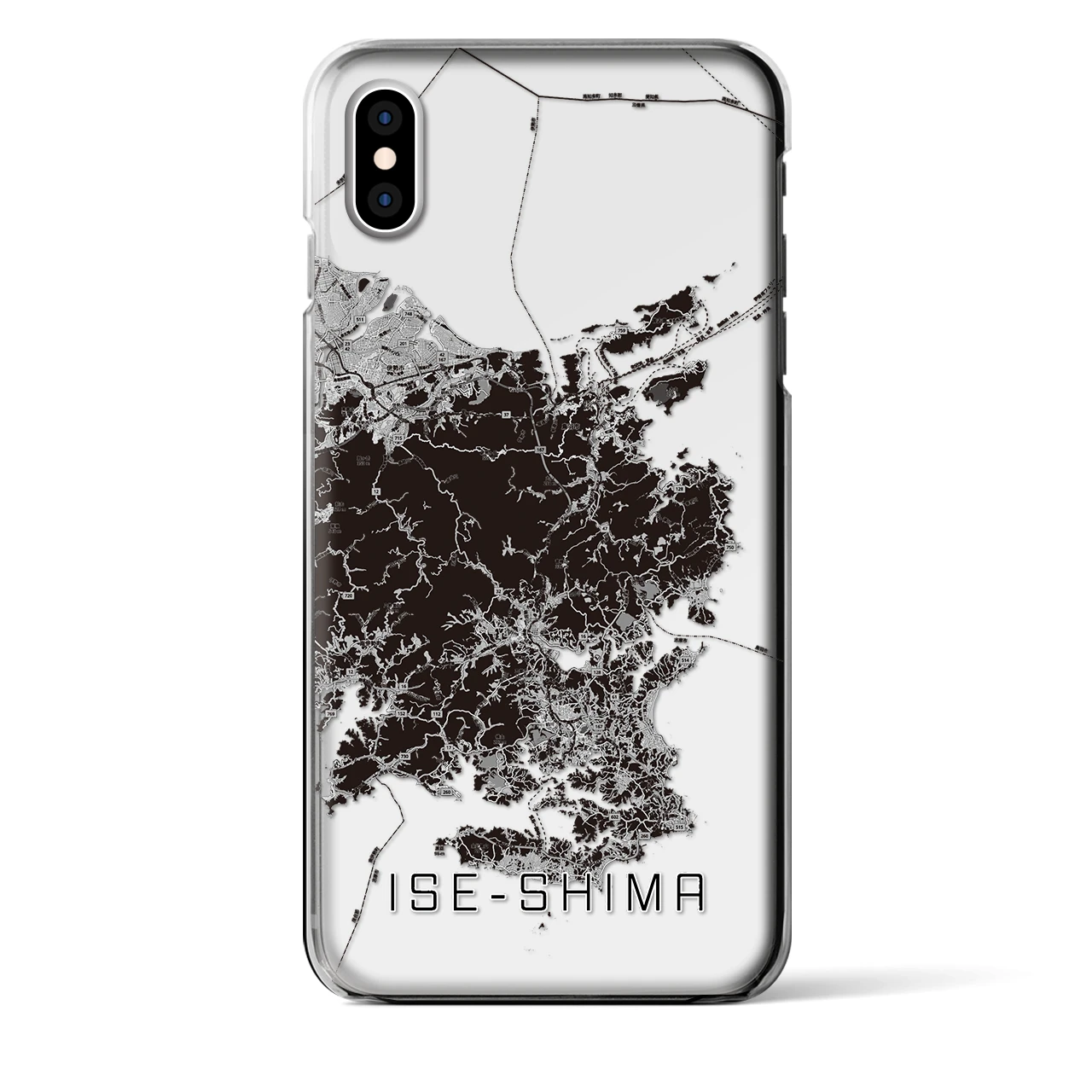 【伊勢志摩(三重県)】地図柄iPhoneケース(クリアタイプ)