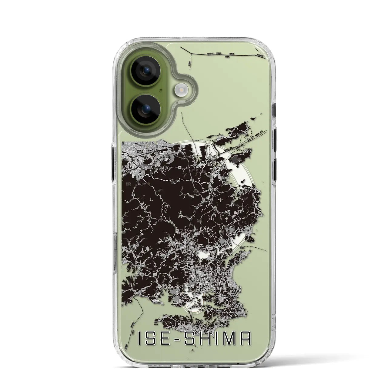 【伊勢志摩(三重県)】地図柄iPhoneケース(MagSafeタイプ)