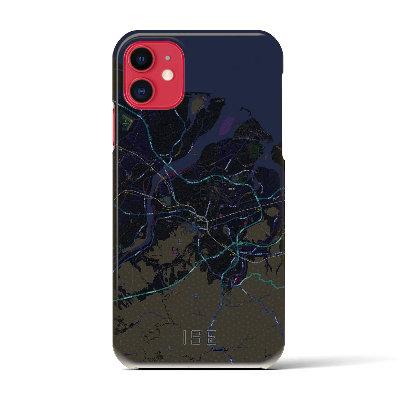 【伊勢(三重県)】地図柄iPhoneケース(バックカバータイプ)