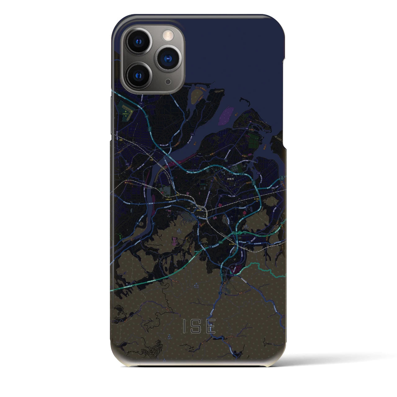 【伊勢(三重県)】地図柄iPhoneケース(バックカバータイプ)