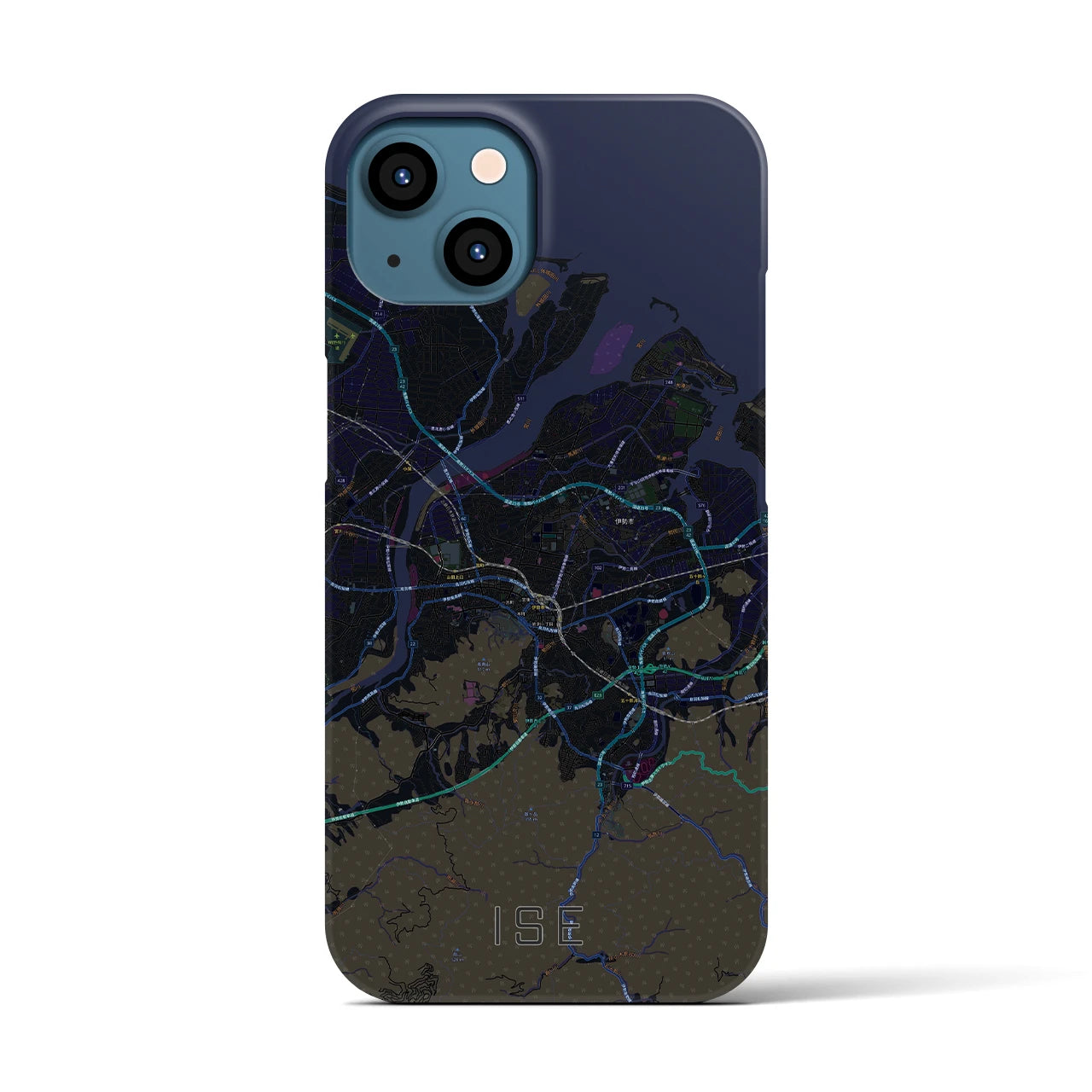 【伊勢(三重県)】地図柄iPhoneケース(バックカバータイプ)