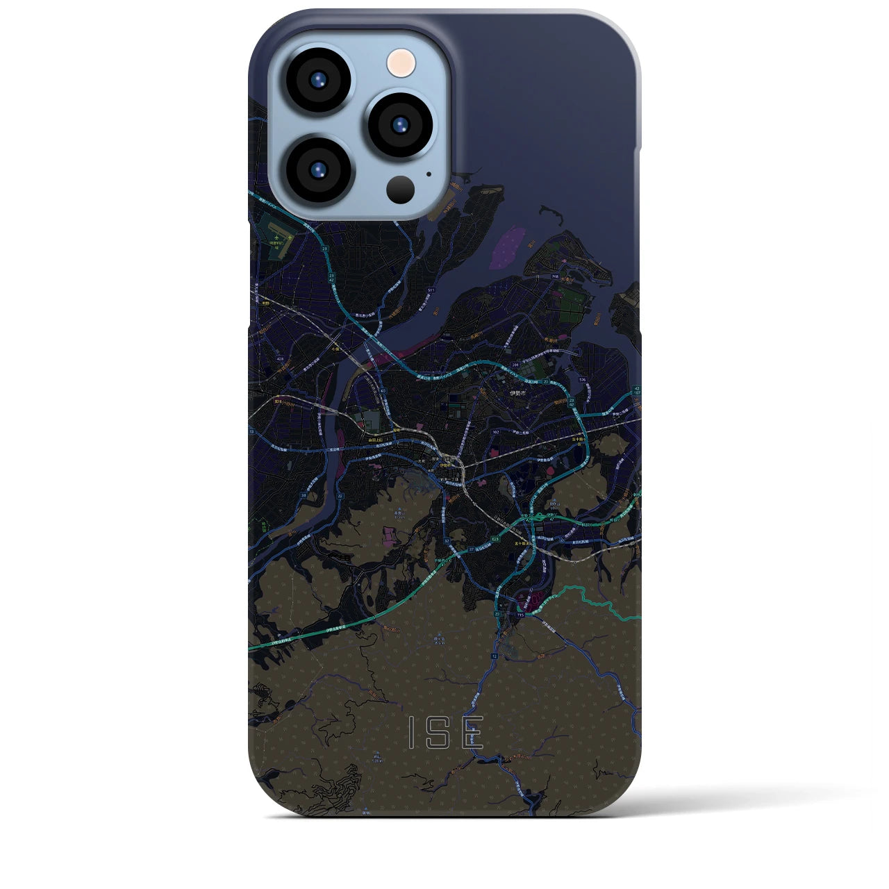 【伊勢(三重県)】地図柄iPhoneケース(バックカバータイプ)
