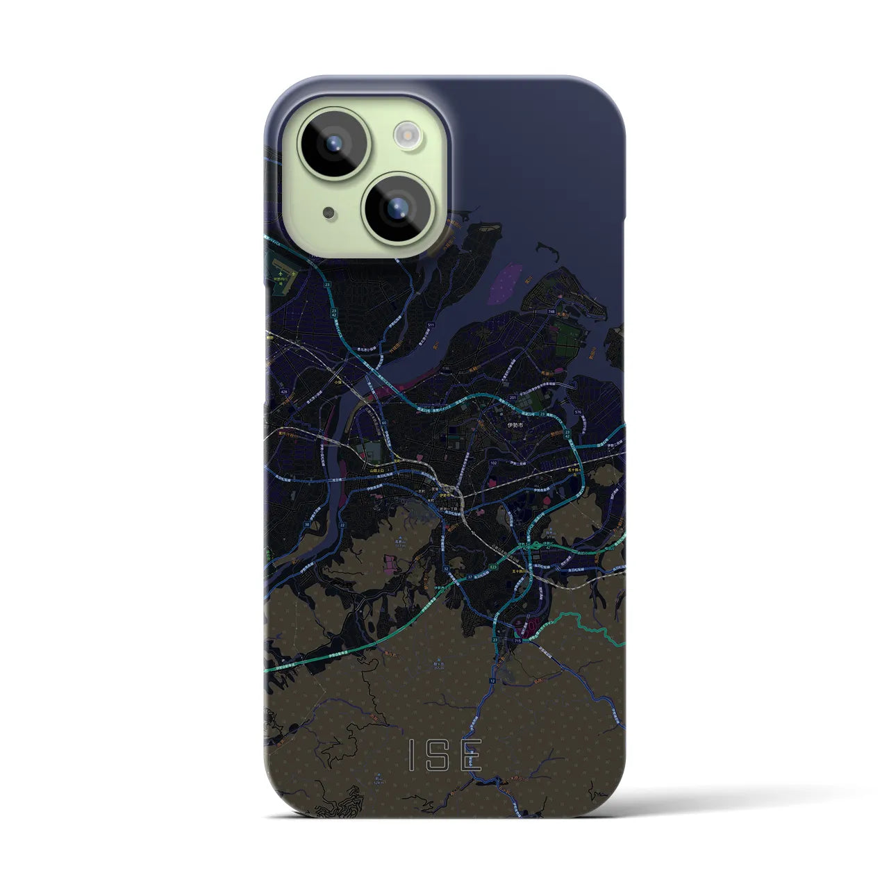 【伊勢(三重県)】地図柄iPhoneケース(バックカバータイプ)