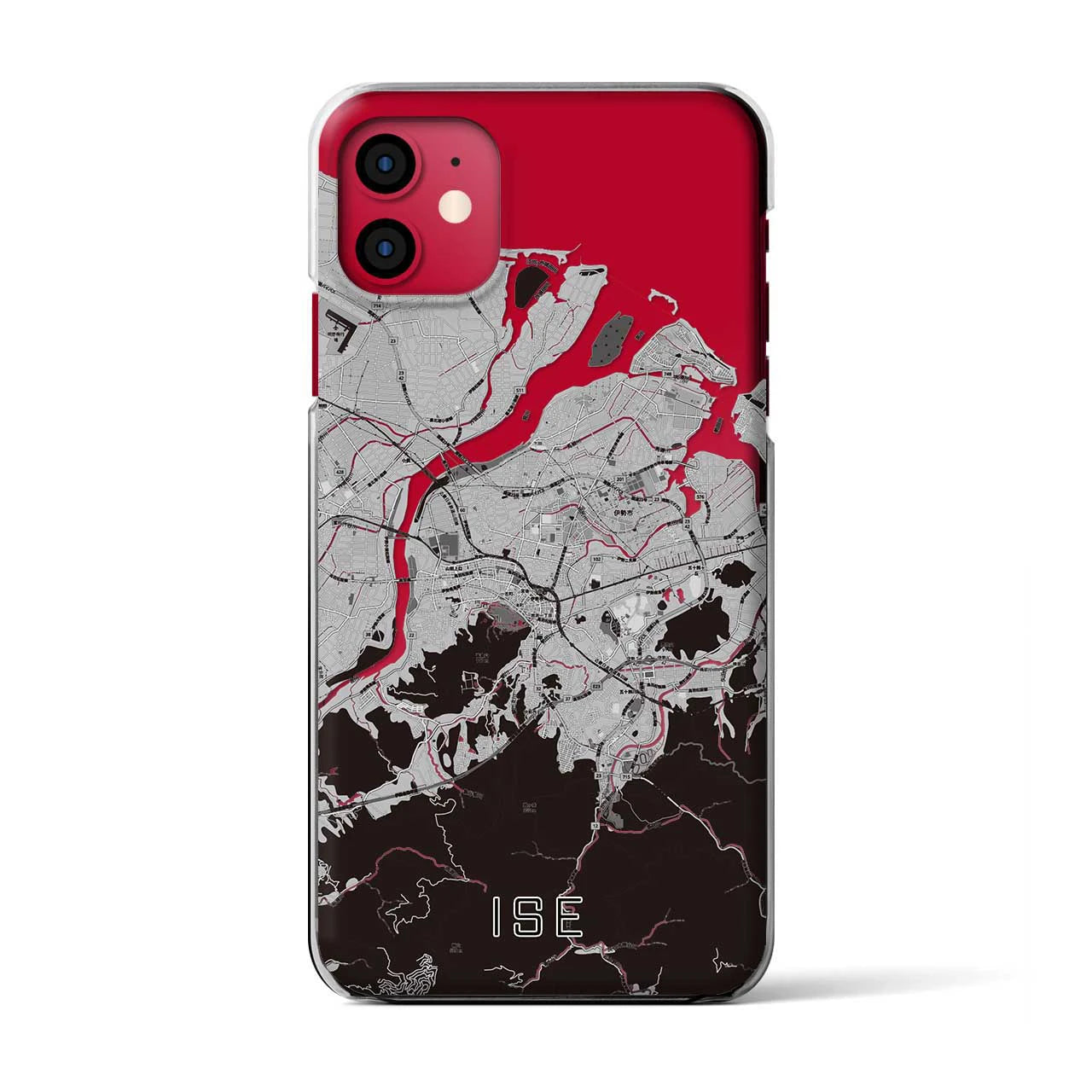 【伊勢(三重県)】地図柄iPhoneケース(クリアタイプ)