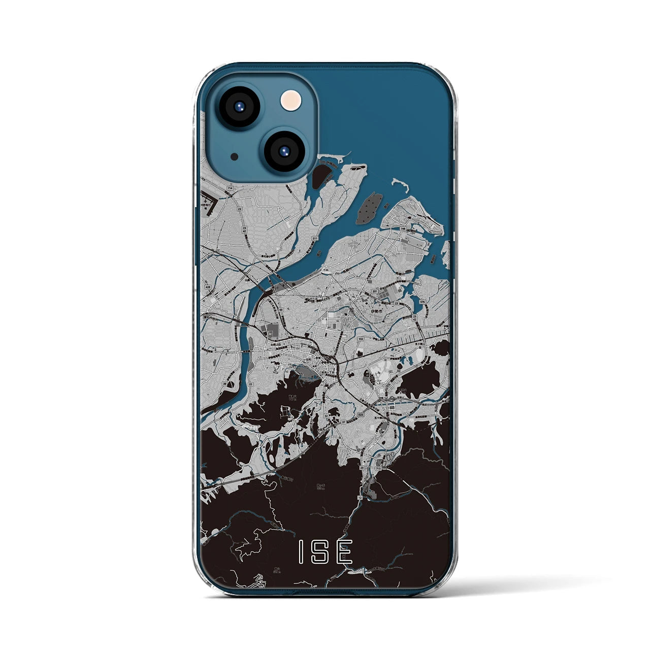 【伊勢(三重県)】地図柄iPhoneケース(クリアタイプ)