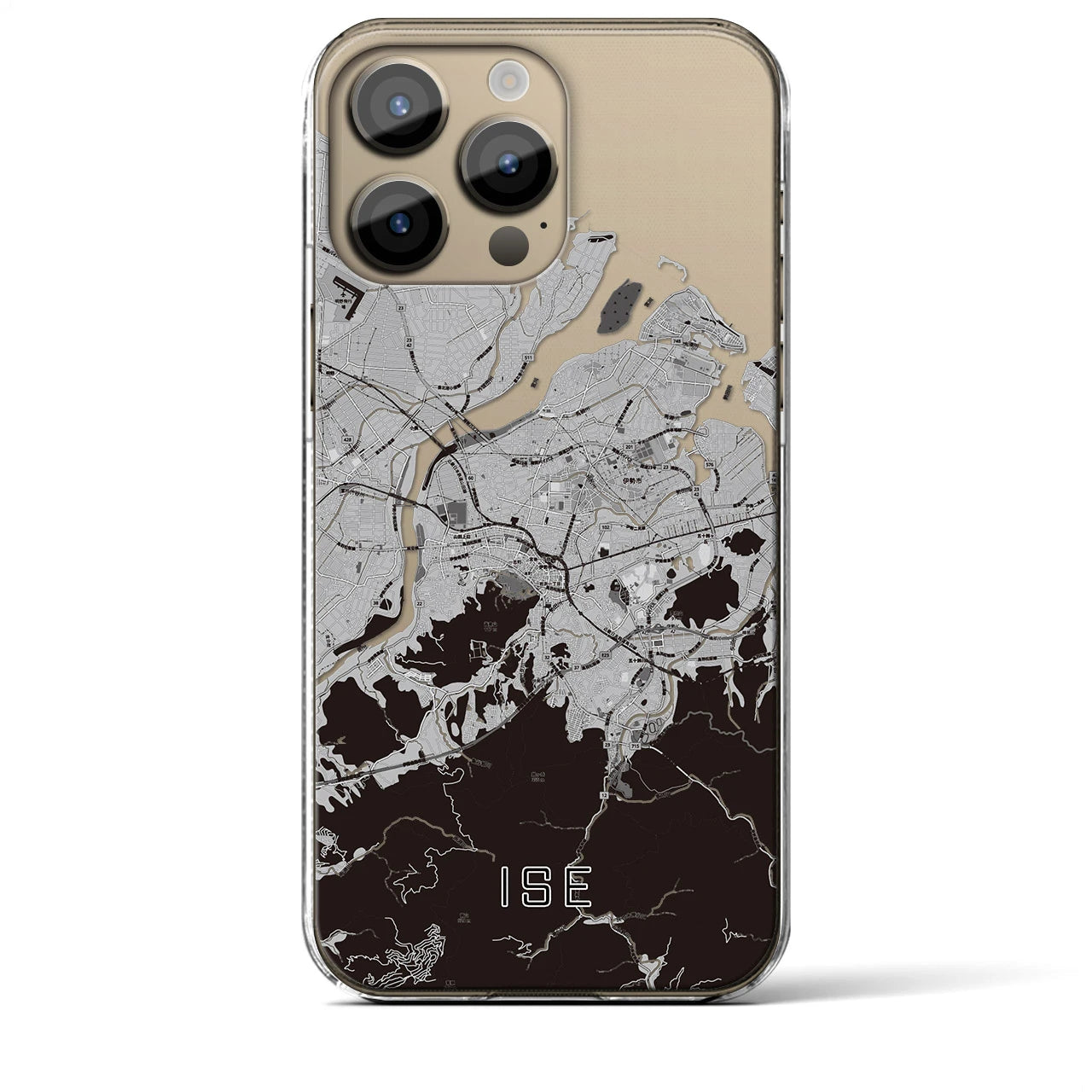 【伊勢(三重県)】地図柄iPhoneケース(クリアタイプ)