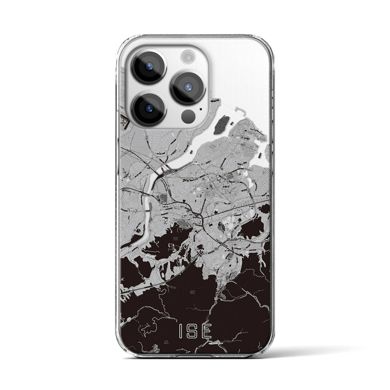 【伊勢(三重県)】地図柄iPhoneケース(クリアタイプ)