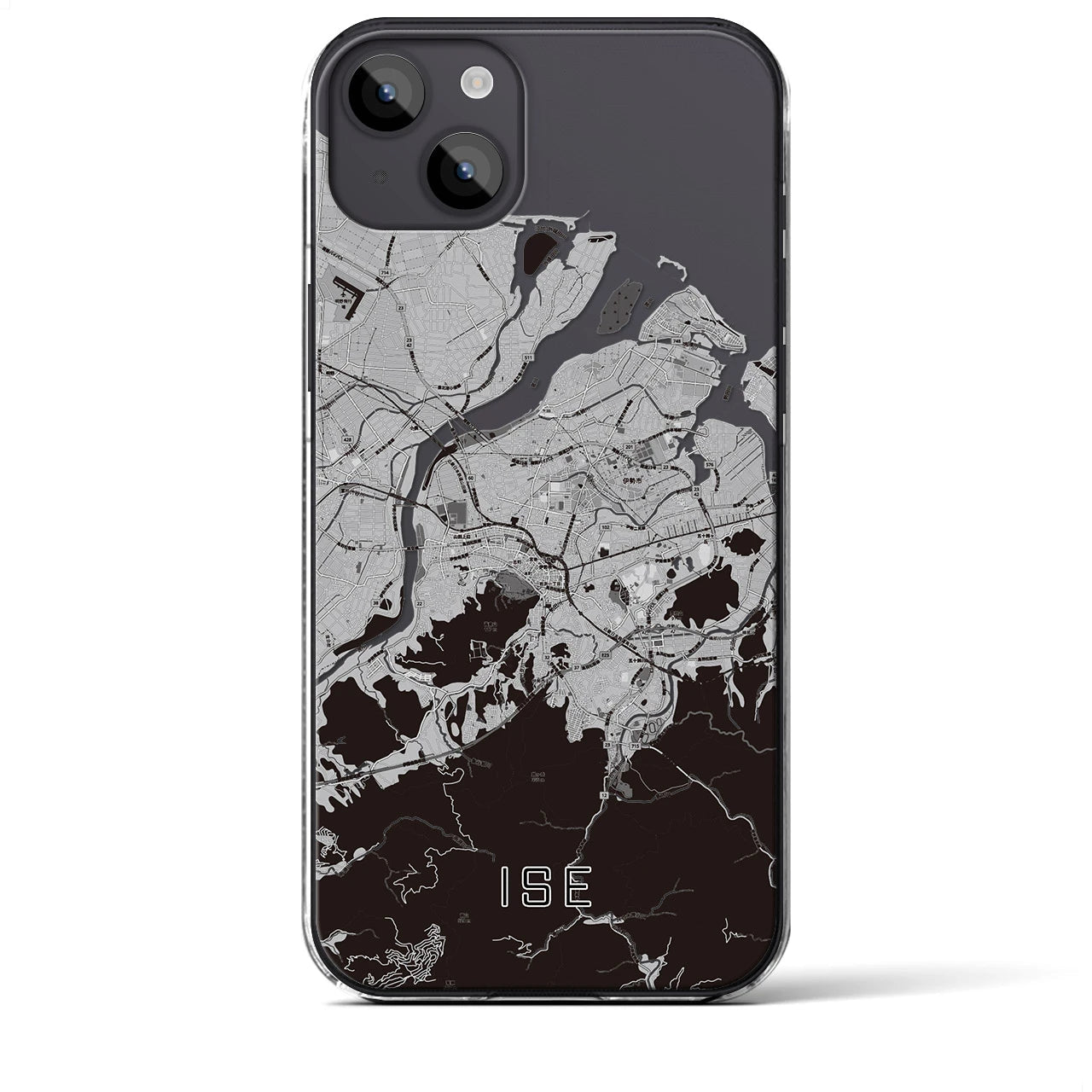 【伊勢(三重県)】地図柄iPhoneケース(クリアタイプ)