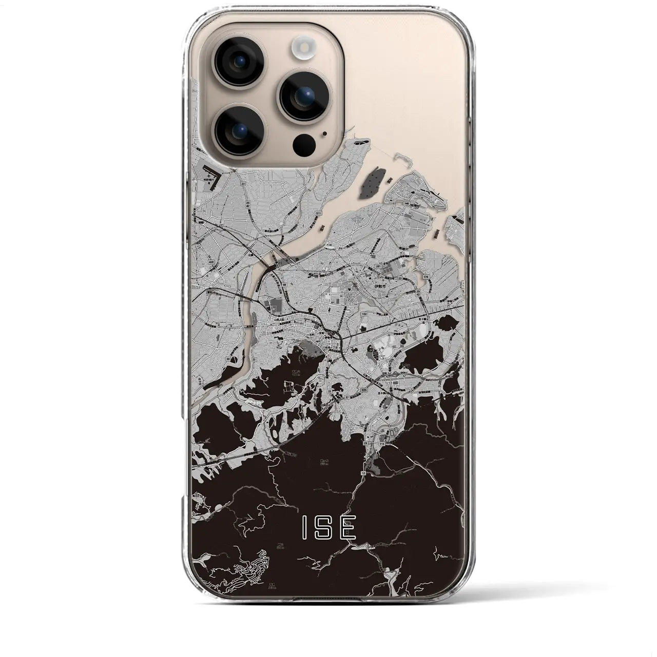 【伊勢(三重県)】地図柄iPhoneケース(クリアタイプ)