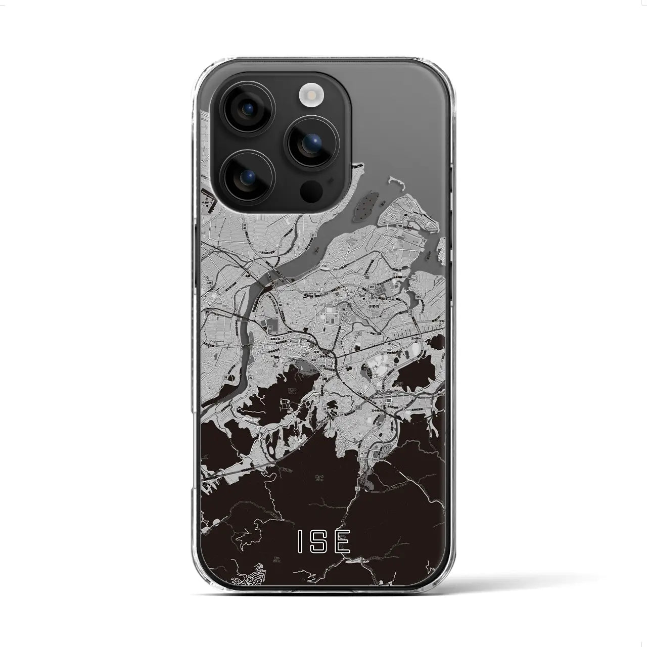 【伊勢(三重県)】地図柄iPhoneケース(クリアタイプ)